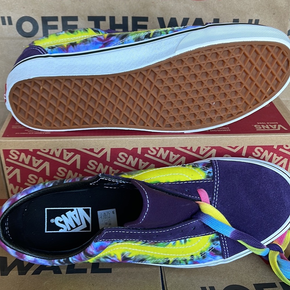 Vans Old Skool Tie Dye Mysterioso/True White Men’s sneakers - Picture 4 of 16